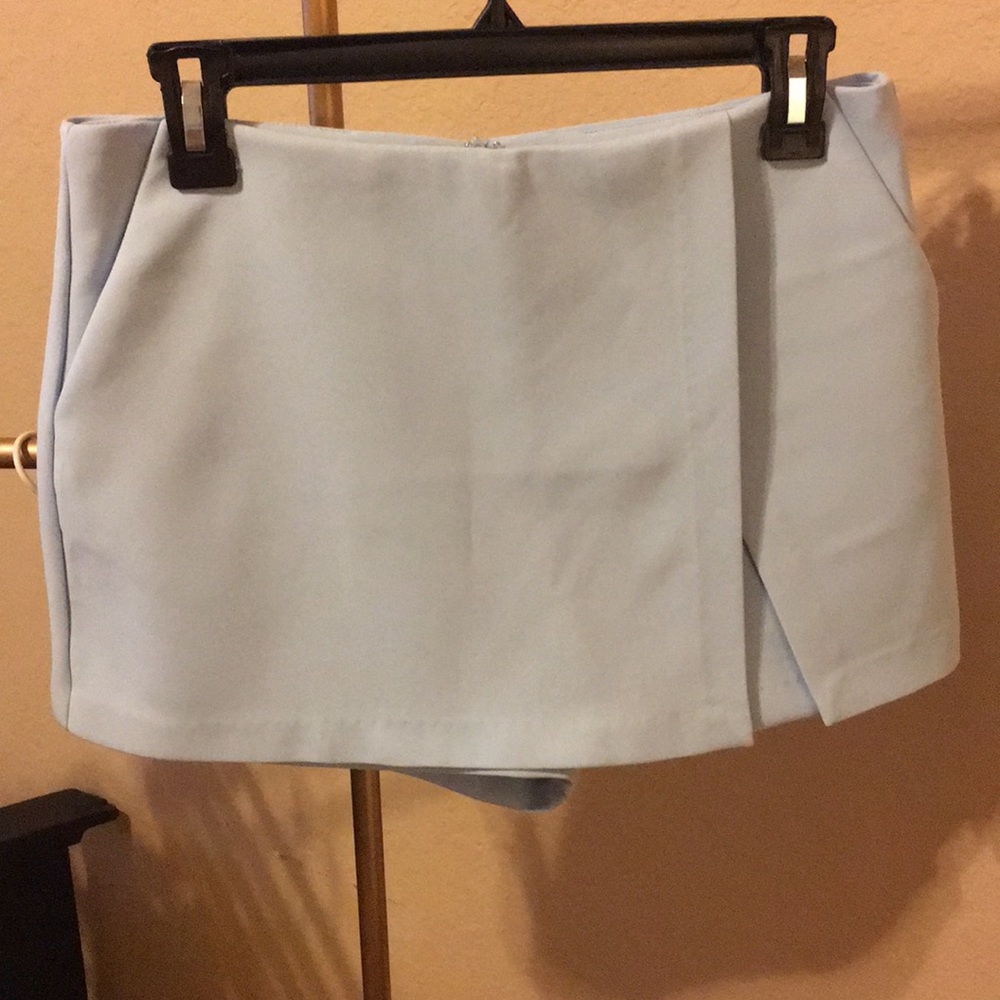 Sky blue skort